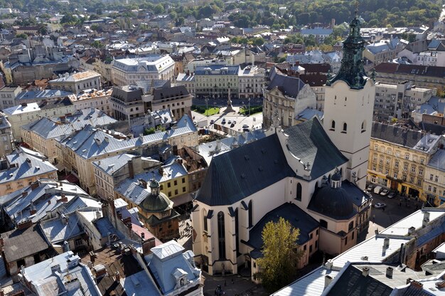 Lviv. View from a high tower.