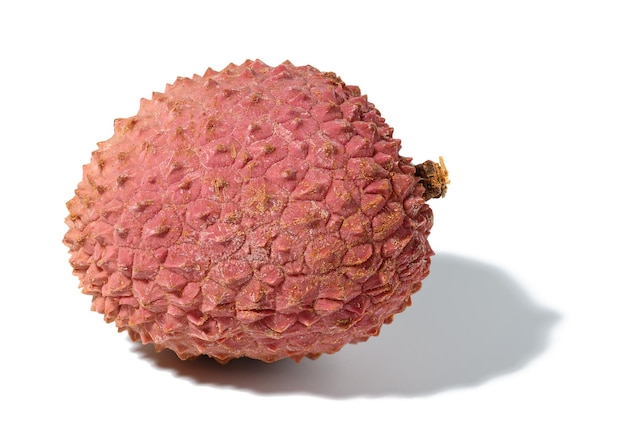 Lychee fruit on a white isolated background