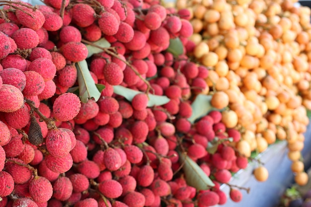 Lychees at the market