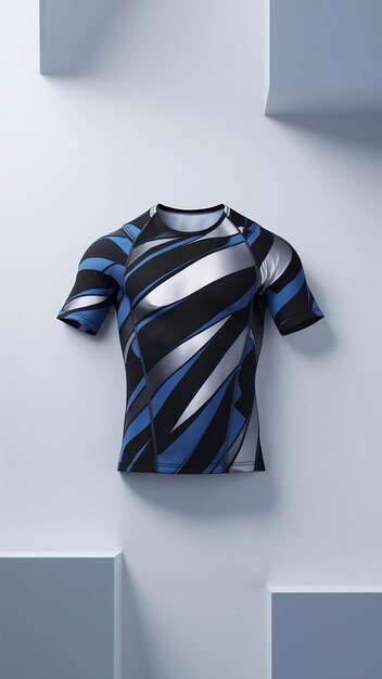 Photo lycra shirt mockup isolated on minimal background