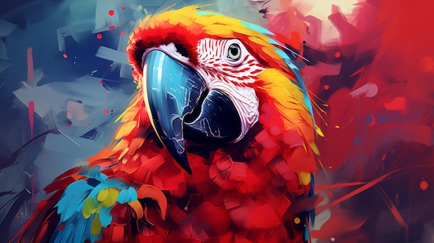 Macaw In Graphic Designinspired Illustrations Playful Characters And Bright Color Palettes