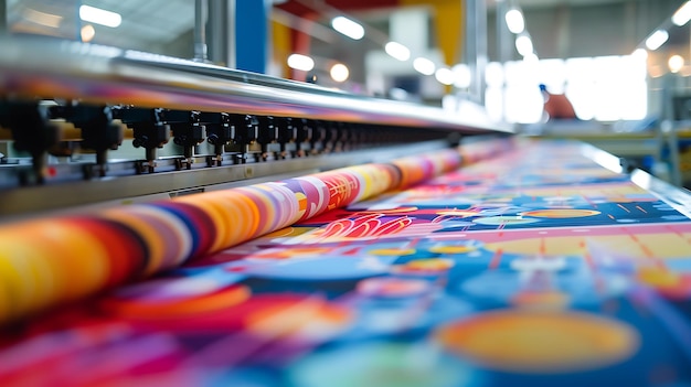 a machine with a colorful pencil on it is in a room with other colors