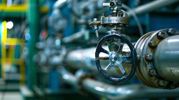 Photo a machine with a valve that has a blue background