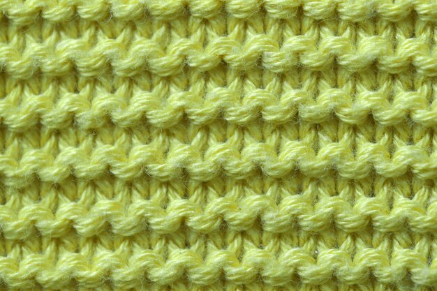 Machine wool knitted fabric close-up