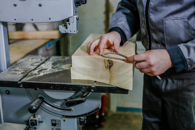 Machine working cnc Cutting wood with a CNC milling machines