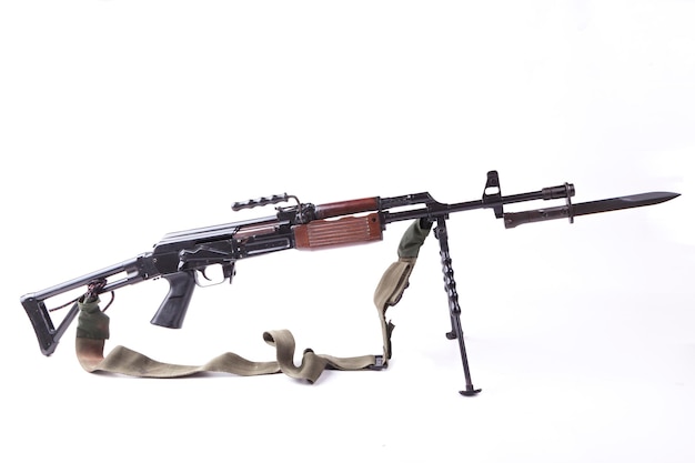 Photo machinegun with bayonet