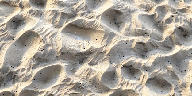 Macro Beach Sand Patterns in Natural Sunlight