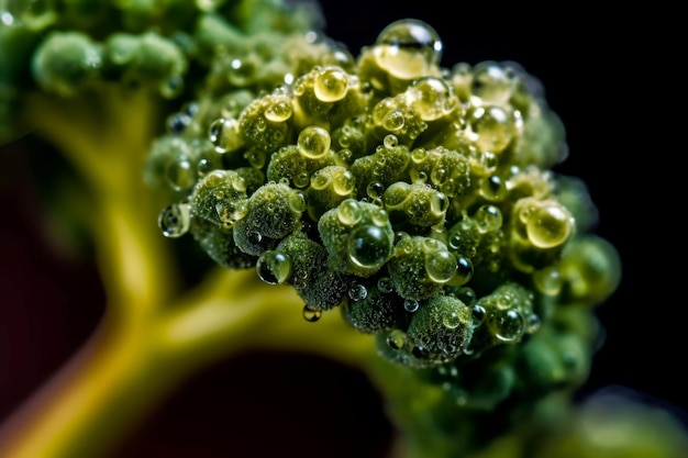 Macro broccoli shot Cooking organic Generate Ai