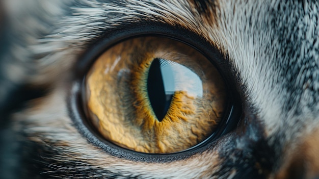 Macro Closeup of Cat Eye