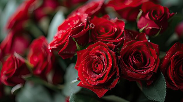 Photo macro closeup photo of red roses bouquet ultra high detail 8k ar 169 style raw v 6 job id 1cda5e2637fe4c4a8ffef7e804a043e9