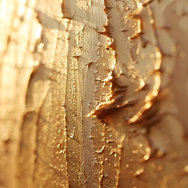 Photo macro dof shivering female skin with goosebumps in beautiful golden sunlight isolated on white