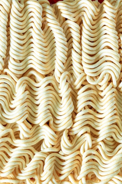 Macro dry noodles background,Instant noodles texture for background.