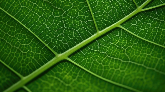 macro of green leaves It's a beautiful surface pattern by AI