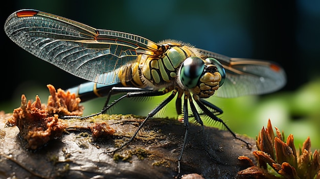 Macro image of a DRAGONFLY