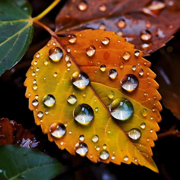 Macro Marvels Up Close with Fall Leaves