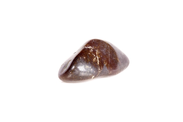 Macro mineral stone jasper on a white background