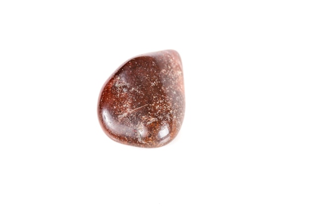 Macro mineral stone jasper on a white background