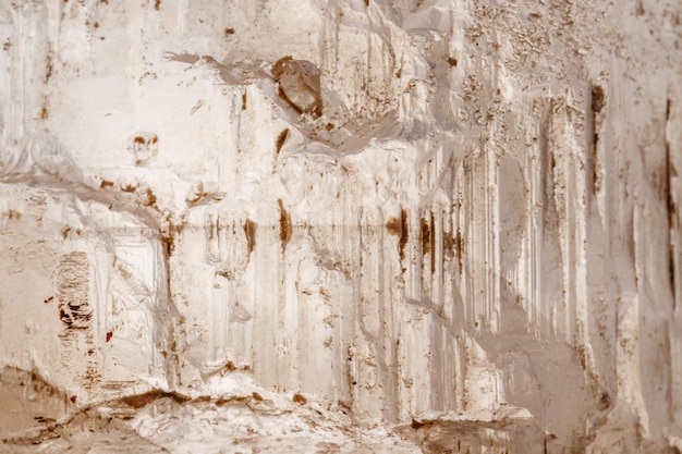 Macro mineral stone Topaz on a white background