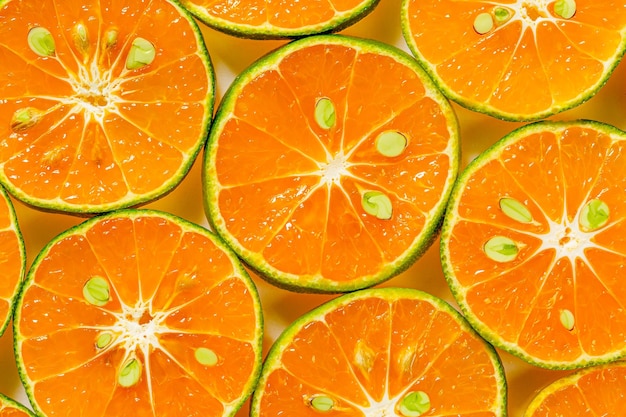 macro orange,Fresh orange slice in water with bubbles on white background