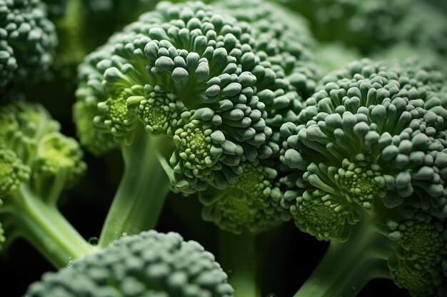 Macro photo of broccoli cabbage