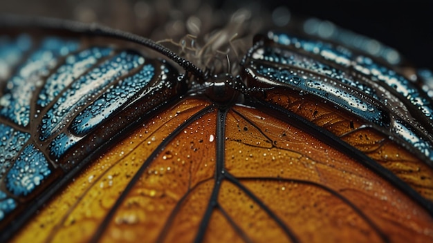 Photo macro photography butterfly wings