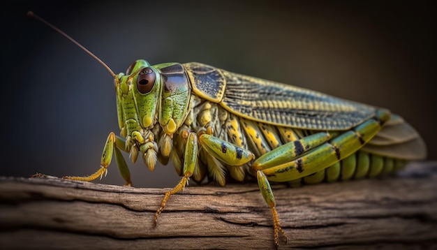 Macro Photography of a Cricket