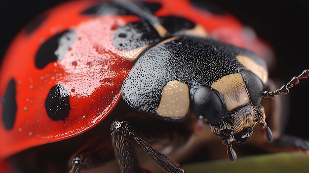 Macro Photography of a Ladybug