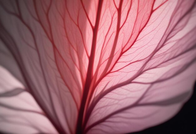 Photo macro shot of a flower petal capturing the delicate beauty and intricate details of nature