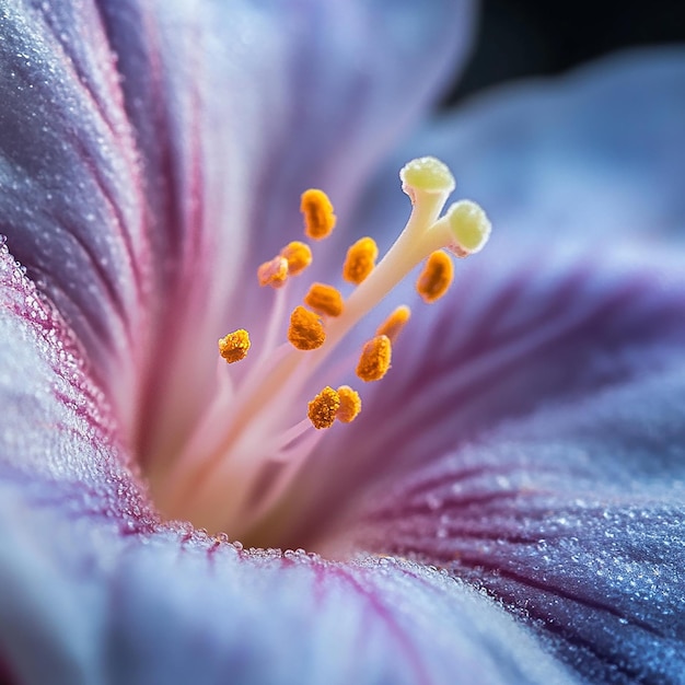 Photo macro shot of a flower