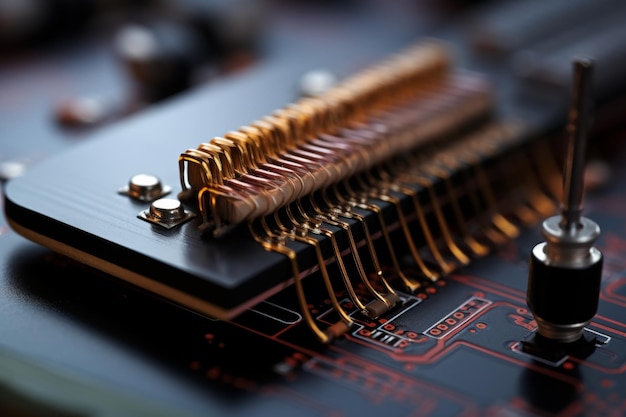 Photo macro shot of an industrialgrade resistor showcasing the intricacies of modern electronic design