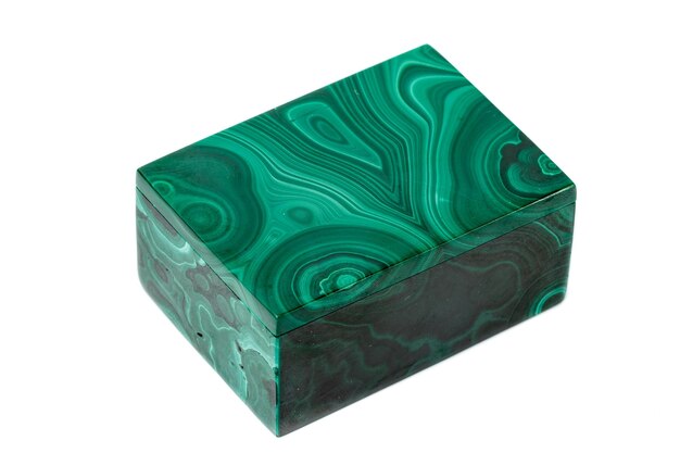 MacroxAmalachite boxes on white background