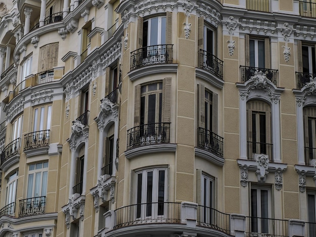 Madrid spain gran via building