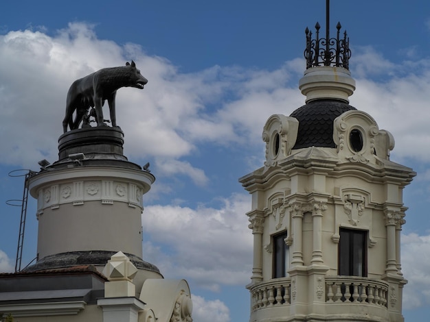 Madrid spain gran via building