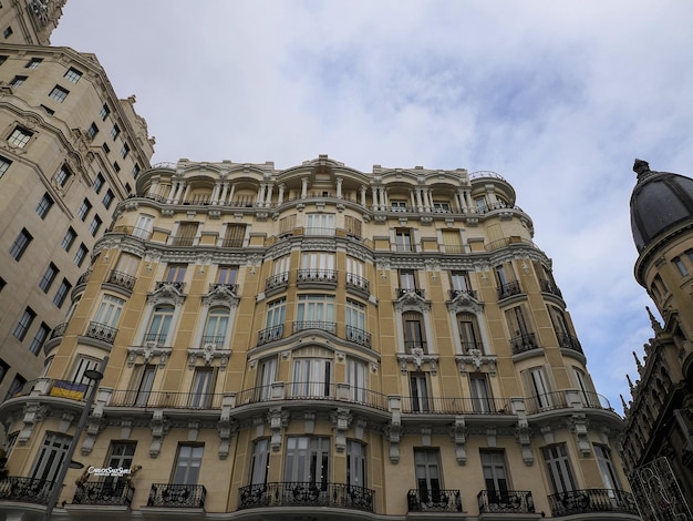 Madrid spain gran via building