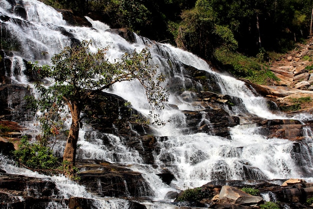 Maeya waterfall waterfall in chiangmai Thailand 