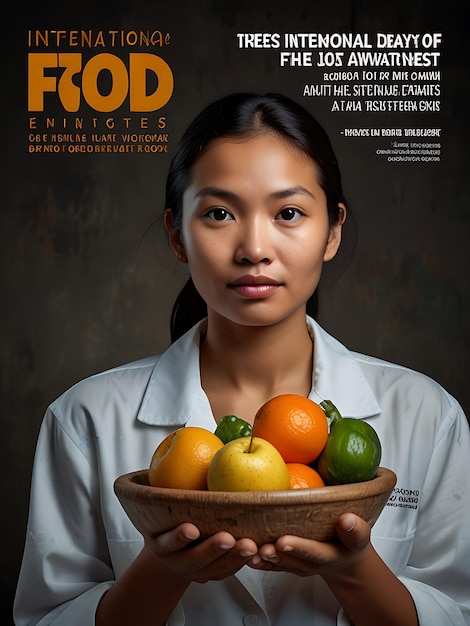 Photo a magazine cover for a food magazine called food