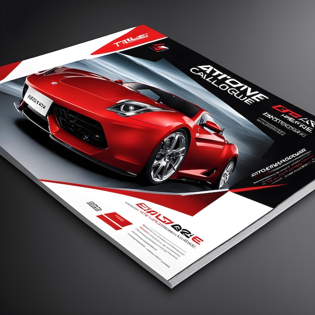 Photo a magazine cover for a sports car called the companys sports car