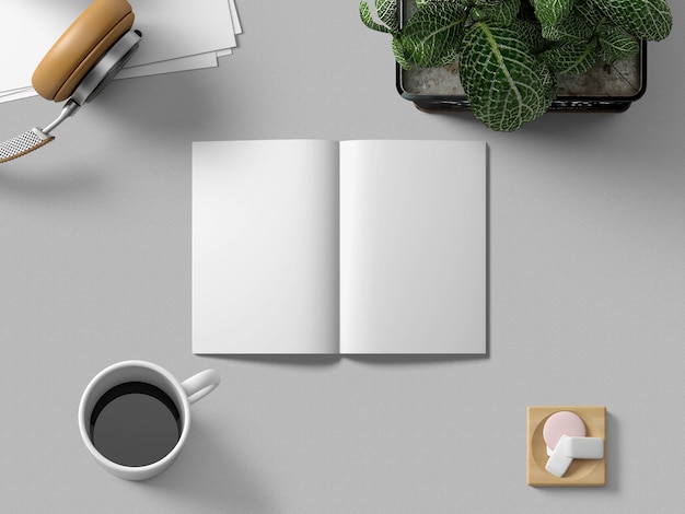 Magazine Mockup Blank