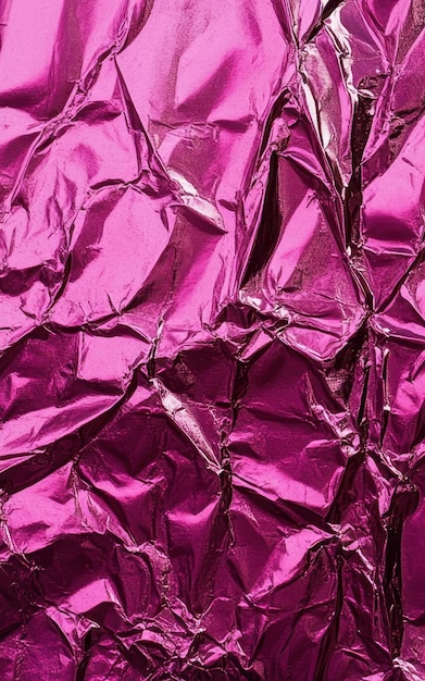 Magenta colored metal foil texture