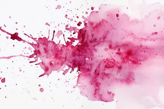 Magenta watercolor splash