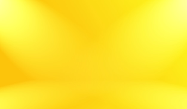 Magic abstract soft colors of shining yellow gradient studio background.