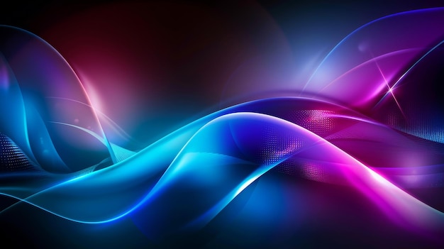 magic energy neon glowing wave abstract background