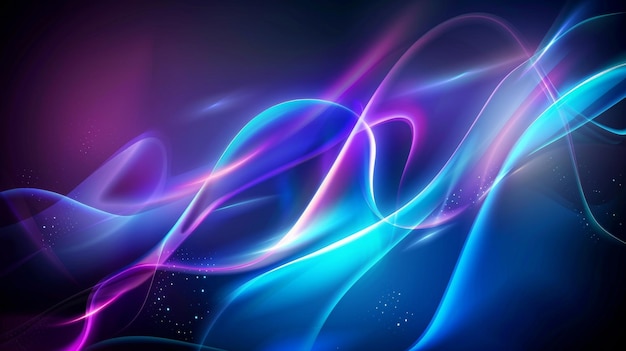 magic energy neon glowing wave abstract background