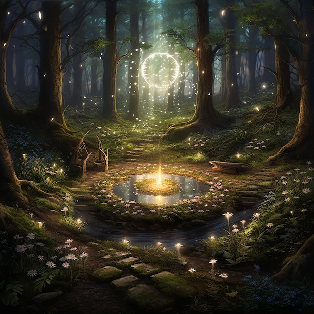 Magic hidden in a forest