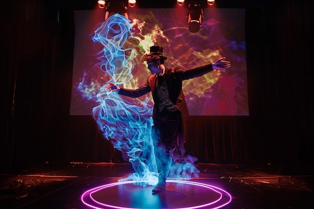 A magic show with digital illusions and augmented generative ai