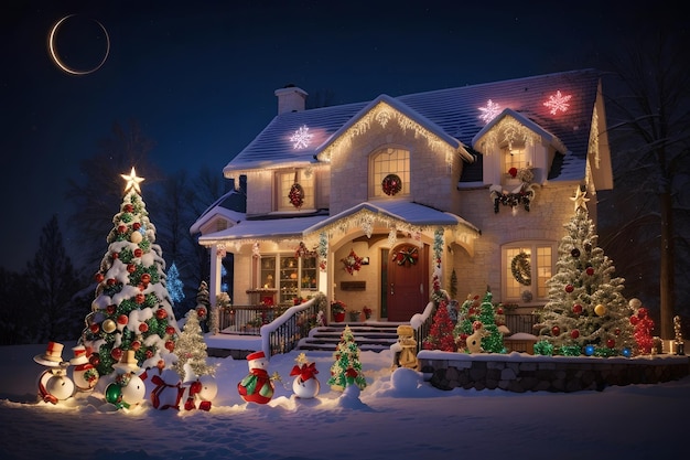 Magical Christmas Lights and Ornaments