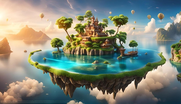 Magical Floating Islands