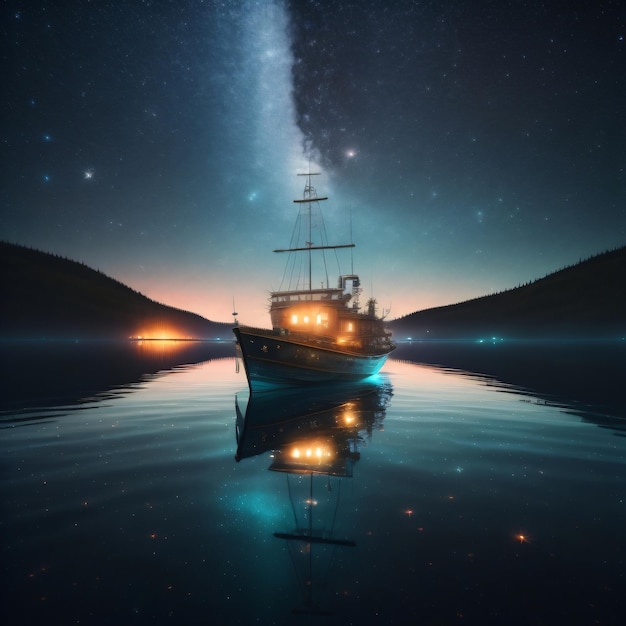 a magical night over the boat