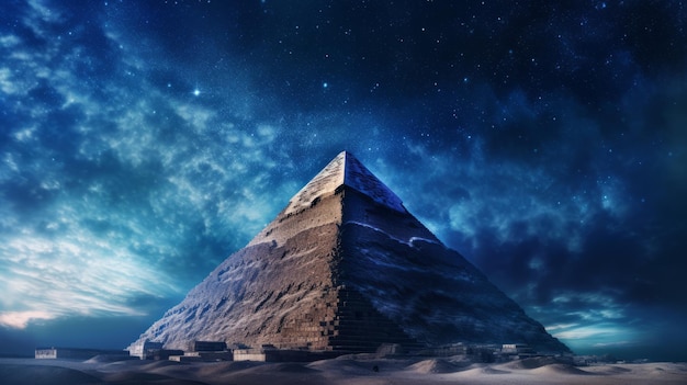 Magical pyramid Illustration AI GenerativexA