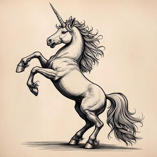 Magical Unicorn Drawing